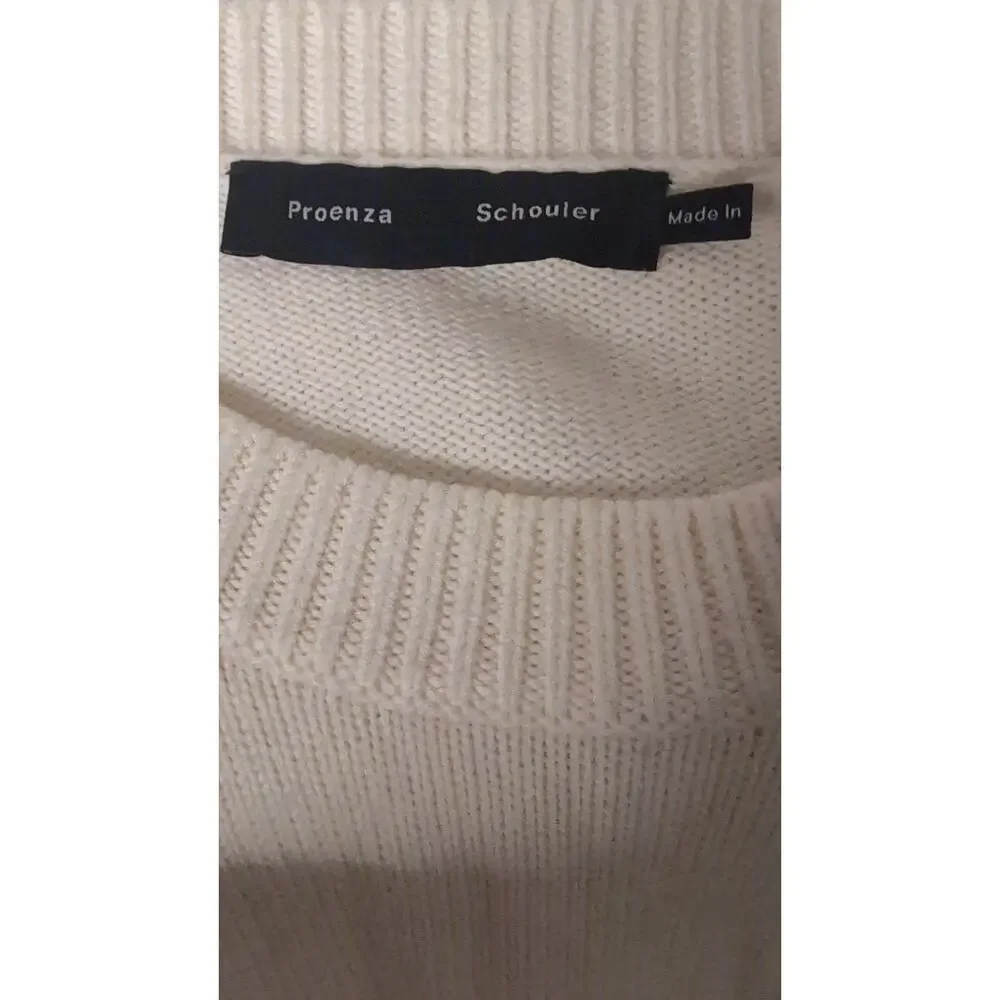 Proenza Shouler designer knit Merino wool plain sweater lg - Picture 12 of 14